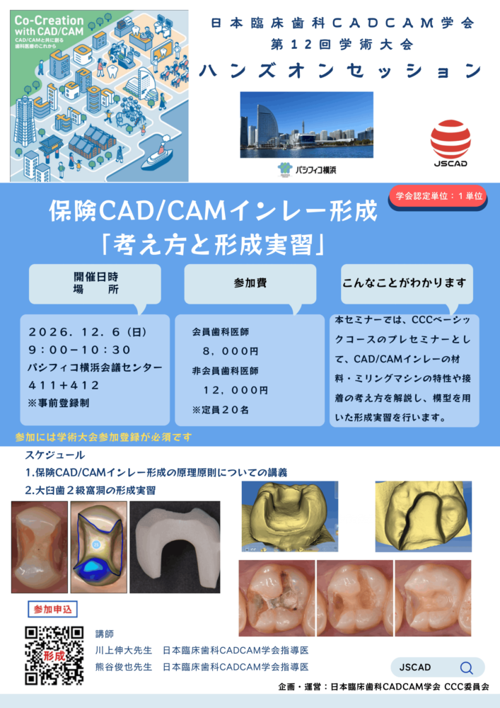 保険CAD/CAMインレー形成